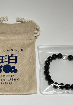 For Women Bichu Black Blue Diorite Stone Mala Beads Juzu Bracelet Japanese 10mm