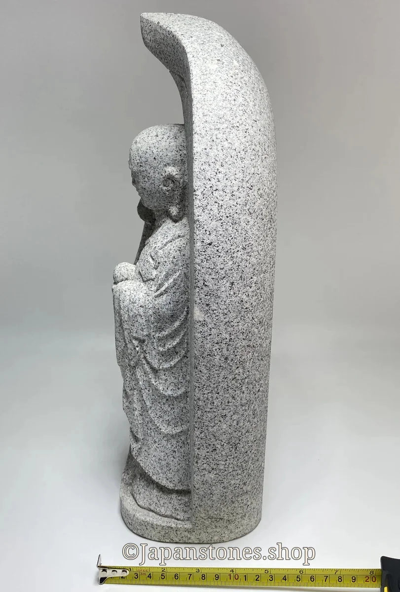 Boat-Shaped Enmei Jizo Statue | Natsuyama Stone, 16.14 in — product photo 6 of 23