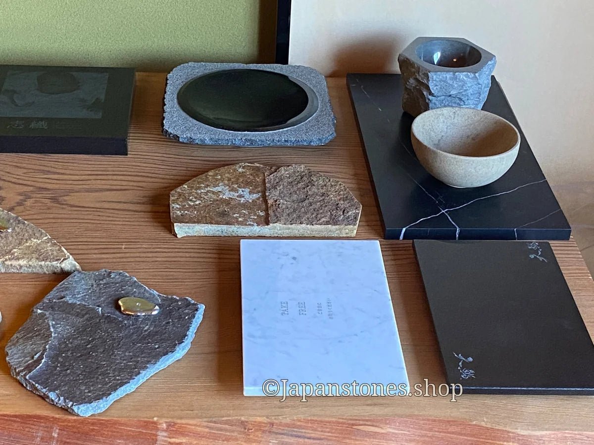 Sushi Kaiseki Sushigeta Food Plate India Granite Black Stone Japan — product photo 29 of 29