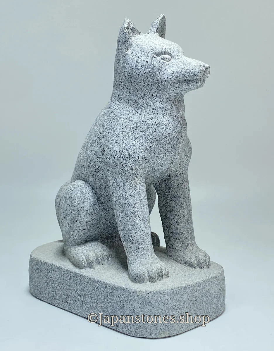 Japanese Dog Stone Statue | Ushiiwa Aoishi Granite — product photo 1 of 19