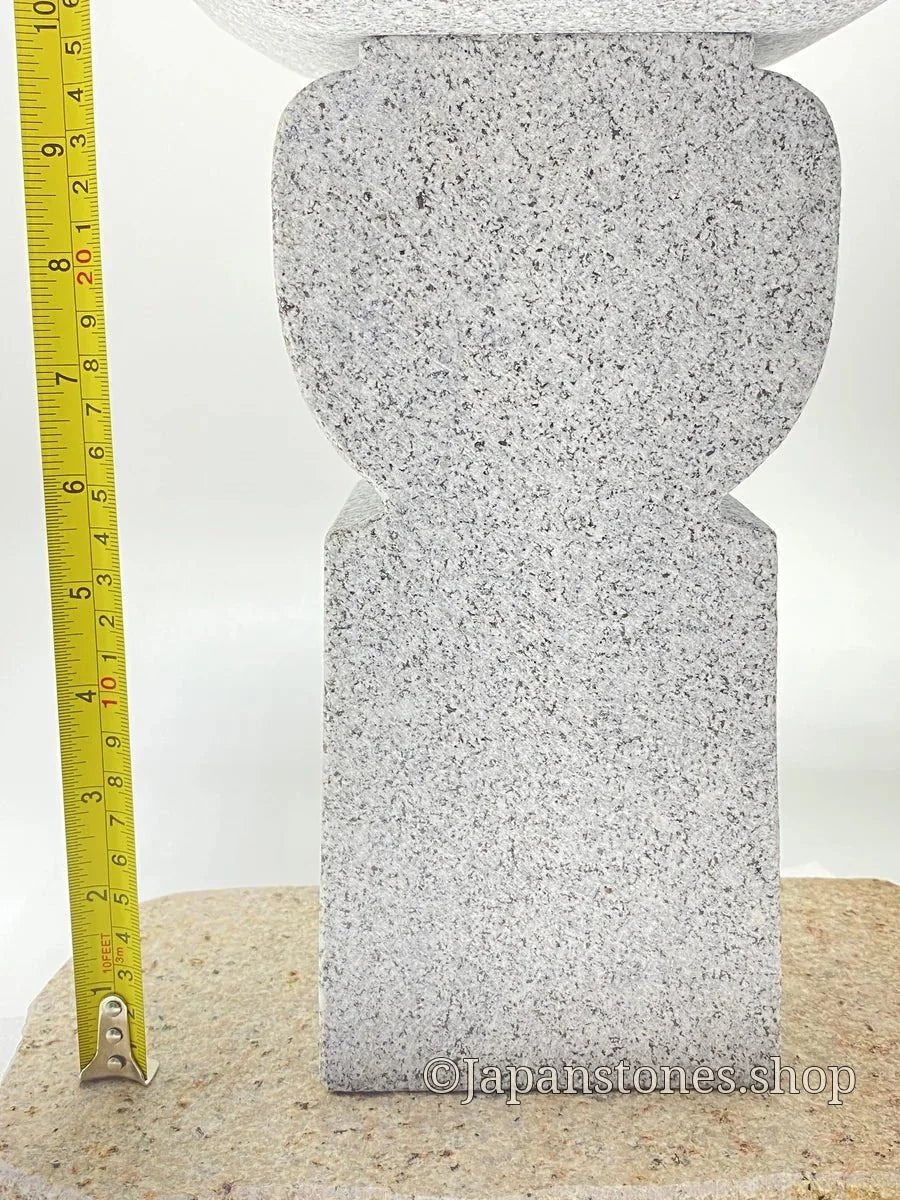 Zen Granite Gray Oribe Stone Lantern Tourou Japan Garden Statue 23.5 inch — product photo 10 of 35