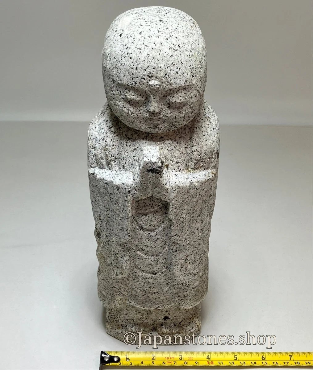 Stone Jizo Granite Japanese Garden Ornament Statue 1f / 31cm — product photo 4 of 26