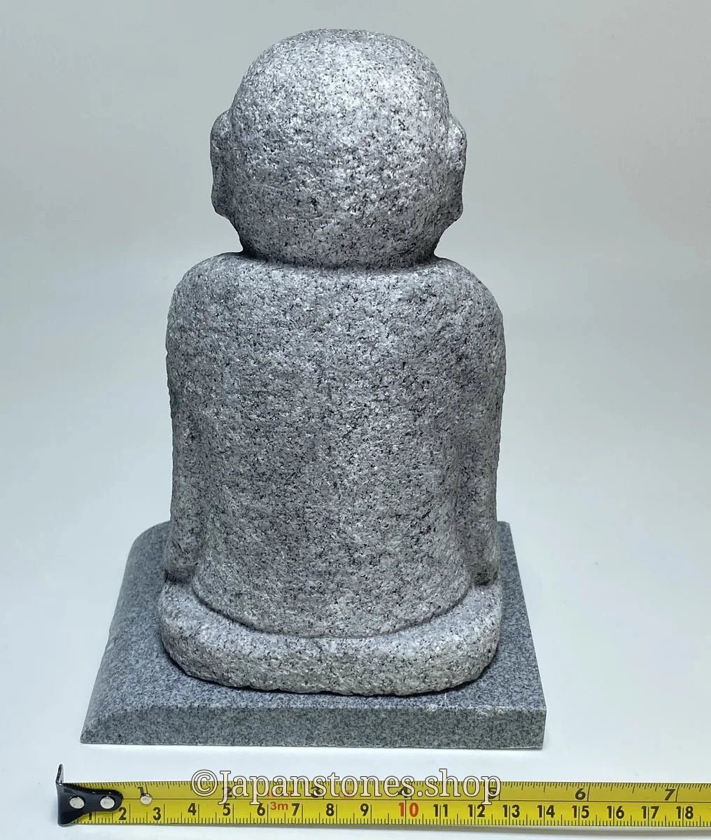 7.87 in Japanese Gassho Jizo Statue | Hanazawa Kome Granite Stone — product photo 6 of 24