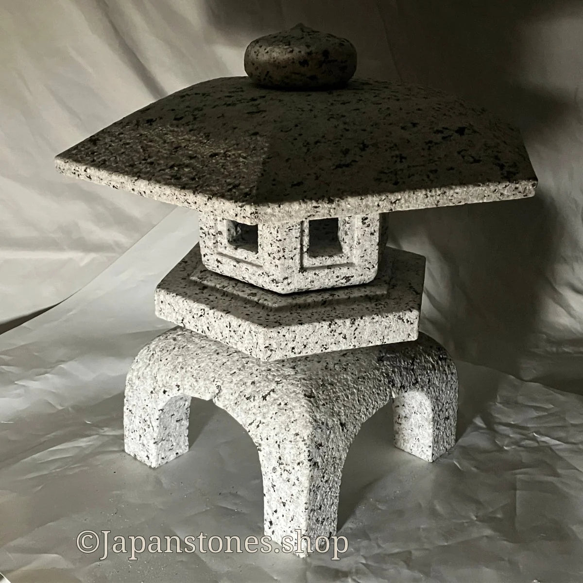 Zen Stone Lantern Yukimi Tourou Medium Granite Japanese Garden Ornament Statue — product photo 31 of 42