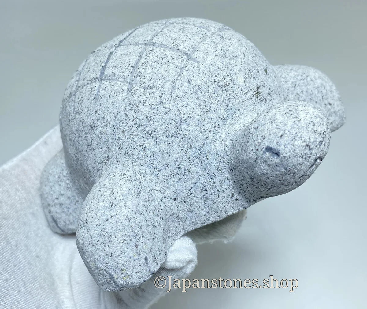 Japanese Turtle Stone Statue | Hanazawa Granite, 4.92 in — product photo 9 of 17