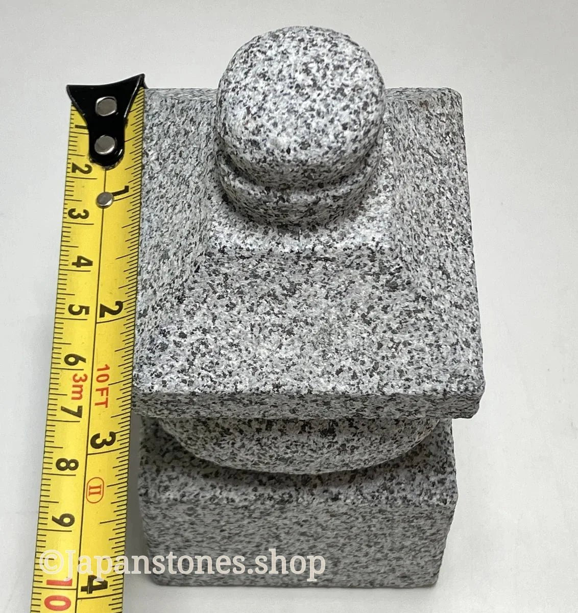 5.5 in One-Piece Gorinto – Japanese Granite Five-Element Pagoda for Zen Gardens — product photo 8 of 25