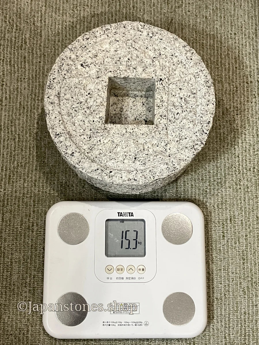 Tsukubai Chozubachi Coin Granite Stone Japanese Garden — product photo 17 of 23