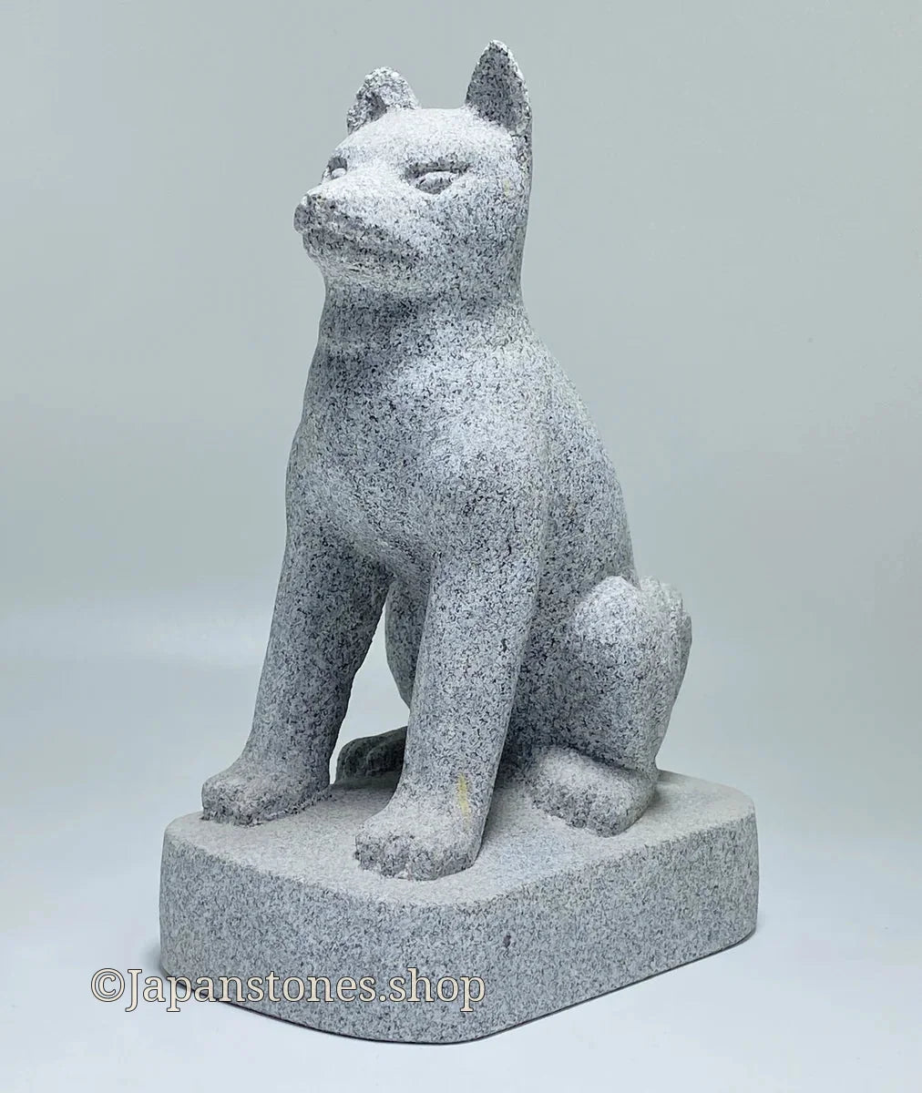 Japanese Dog Stone Statue | Ushiiwa Aoishi Granite — product photo 11 of 19