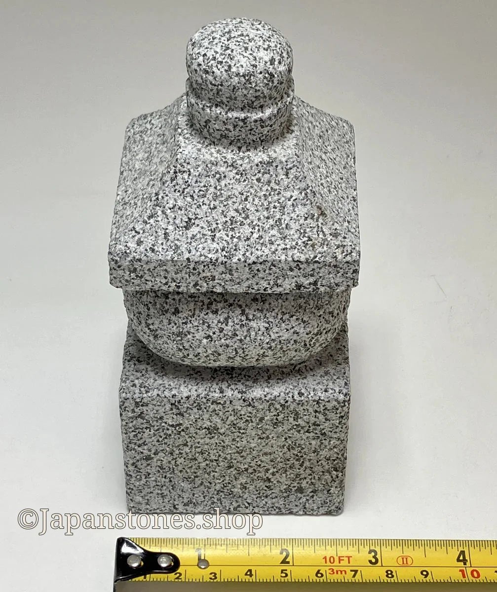 5.5 in One-Piece Gorinto – Japanese Granite Five-Element Pagoda for Zen Gardens — product photo 6 of 25