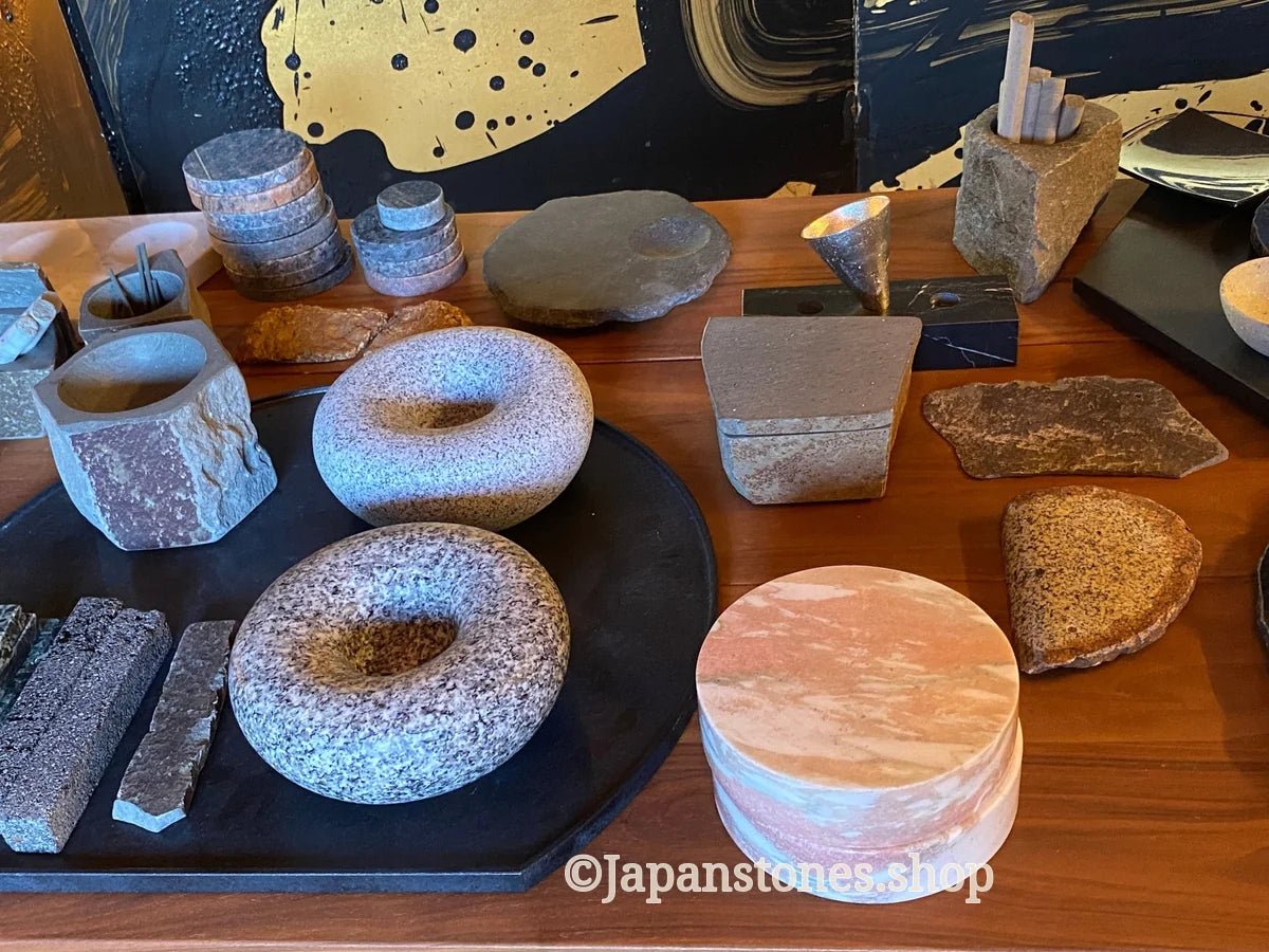Sushi Kaiseki Sushigeta Food Plate India Granite Black Stone Japan — product photo 21 of 29
