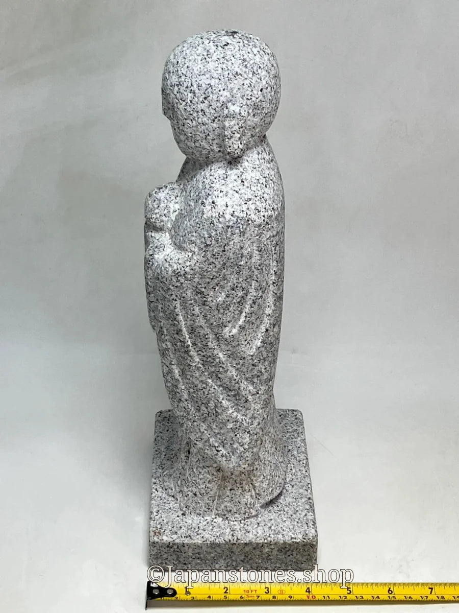 Okazaki Natsuyama Granite Stone Jizo Statue – Hand-Carved Japanese Garden — product photo 7 of 25