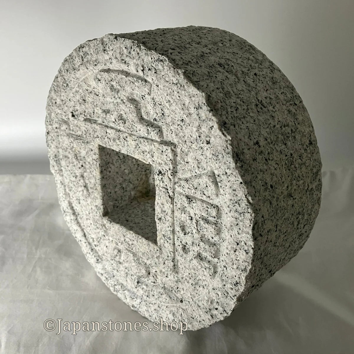 Tsukubai Chozubachi Coin Granite Stone Japanese Garden — product photo 18 of 23