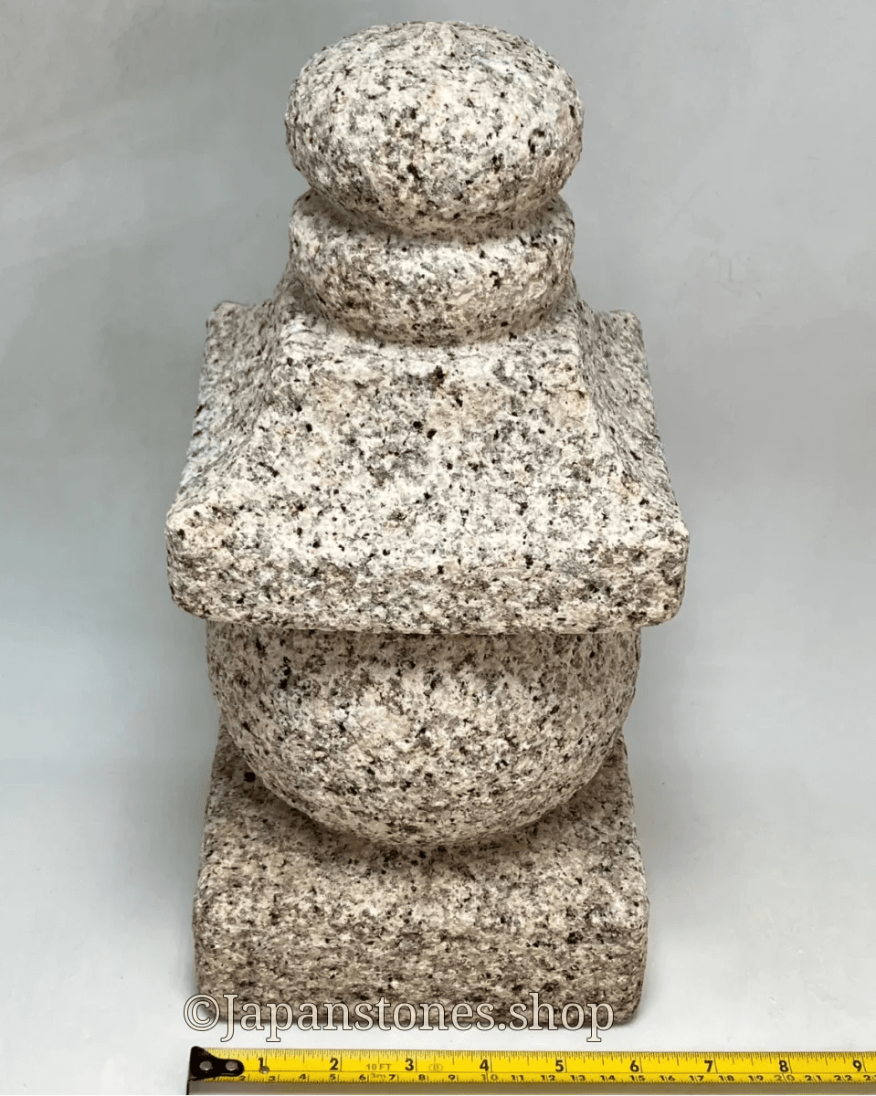 Mannari Granite Stone Gorinto Pink Gray 13 inch Japan Stone Craft — product photo 4 of 25