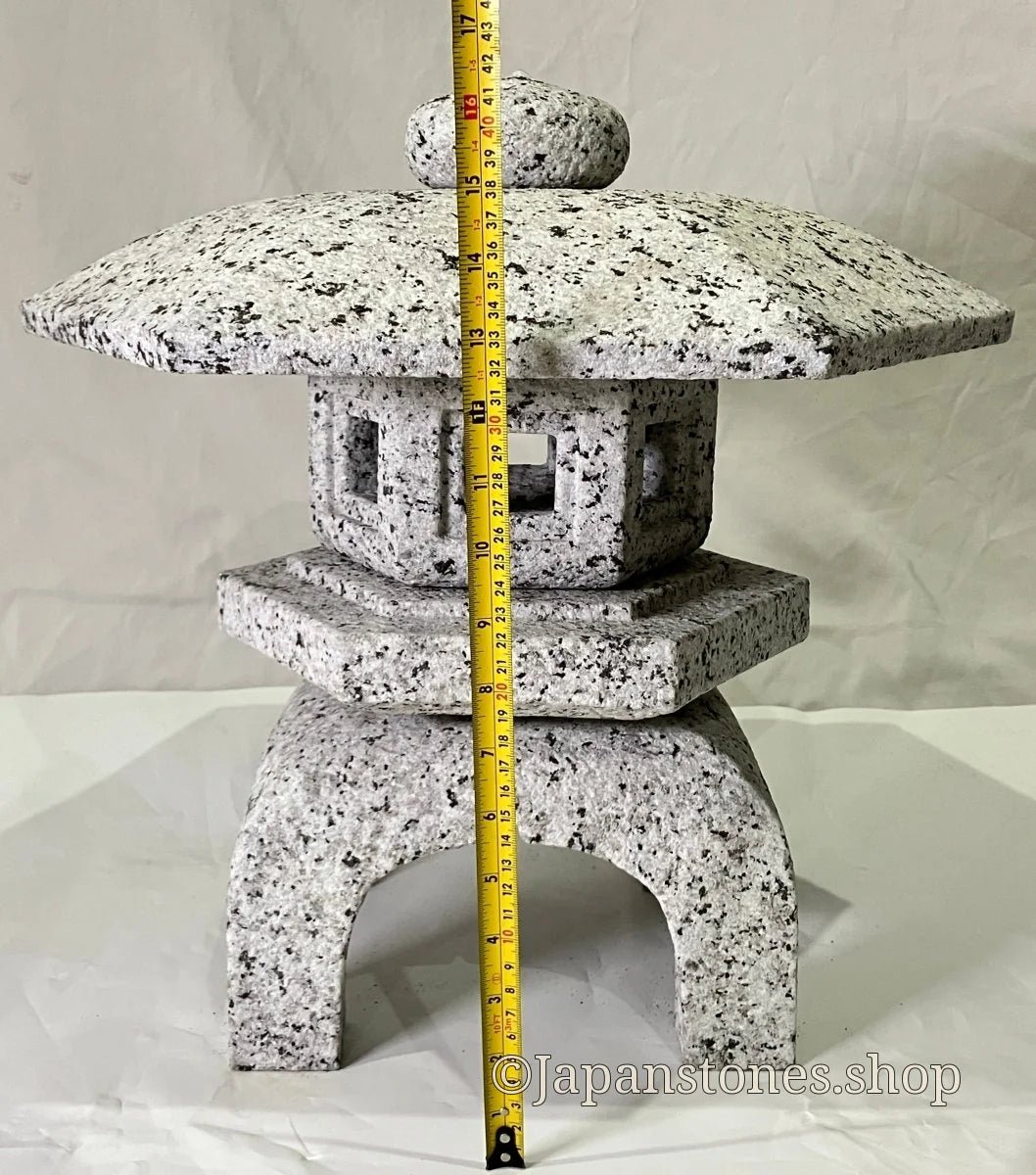 Zen Stone Lantern Yukimi Tourou Medium Granite Japanese Garden Ornament Statue — product photo 3 of 42