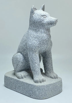 Japanese Dog Stone Statue | Ushiiwa Aoishi Granite