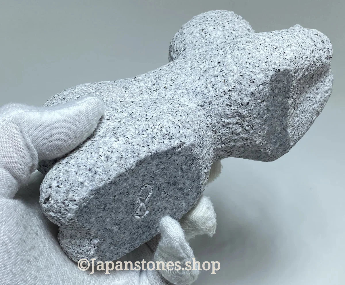 The Man Who Keeps Reading | Japanese Granite Sculpture — product photo 10 of 15