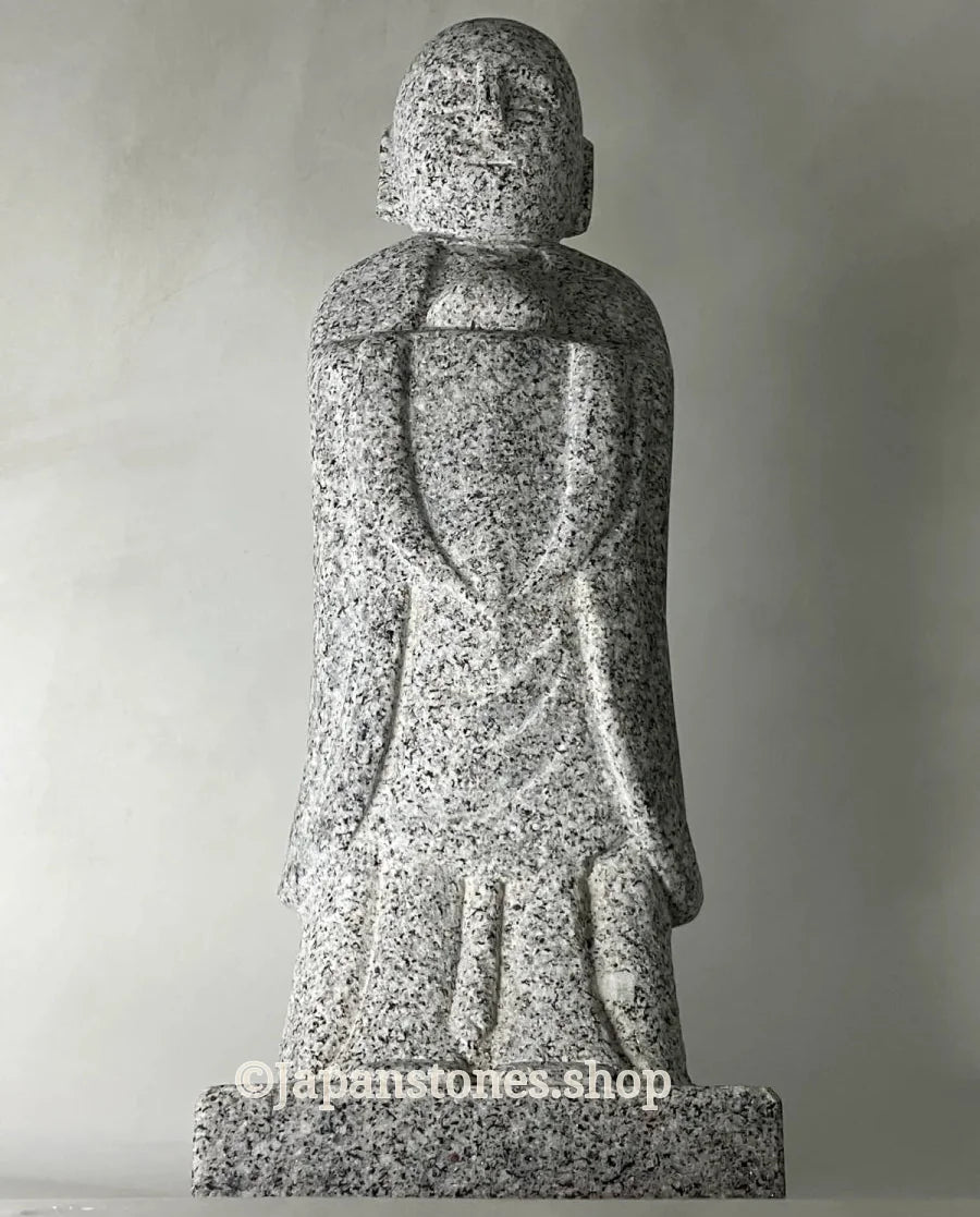 Okazaki Natsuyama Granite Stone Jizo Statue – Hand-Carved Japanese Garden — product photo 2 of 25