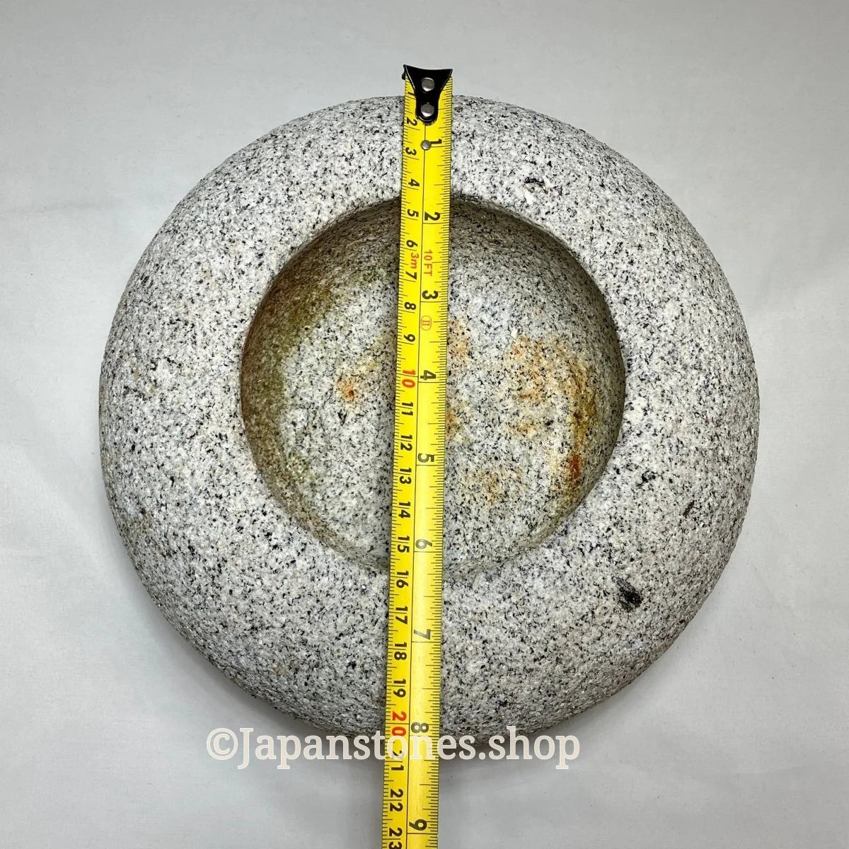 Tetsubin Style Gray Small Granite Stone Water Bowl Chozubachi Japanese Garden — product photo 10 of 21