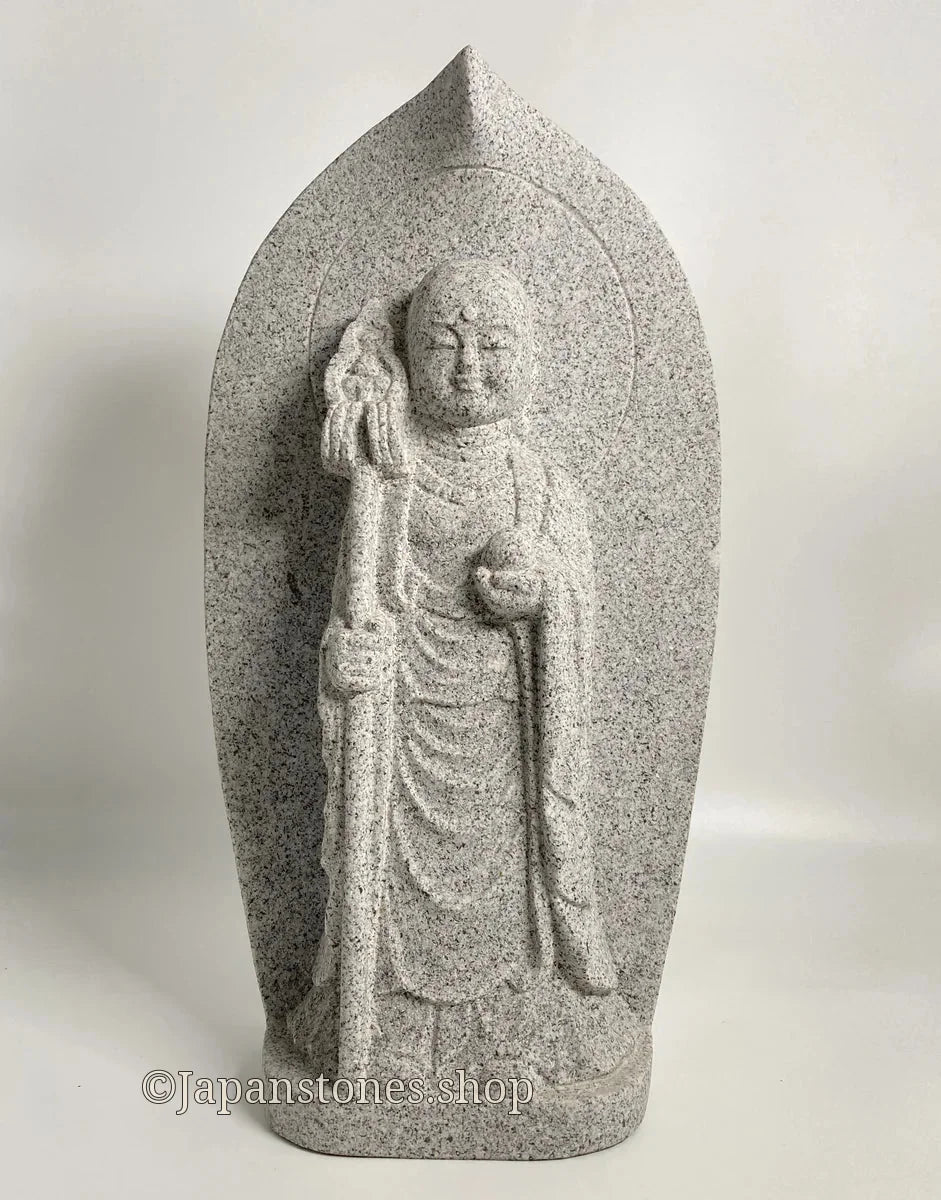 Boat-Shaped Enmei Jizo Statue | Natsuyama Stone, 16.14 in — product photo 15 of 23