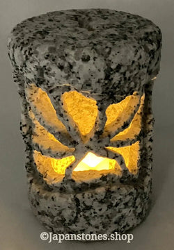 Asuke Granite Stone Lantern Lampshade – Japanese Stone Craft for LED Lighting