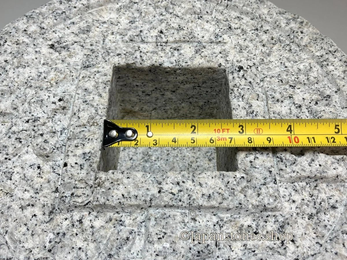 Tsukubai Chozubachi Coin Granite Stone Japanese Garden — product photo 13 of 23