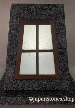 Andon Trapezoid Style Granite Stone Lantern Paper Lamp Japanese Art for LED