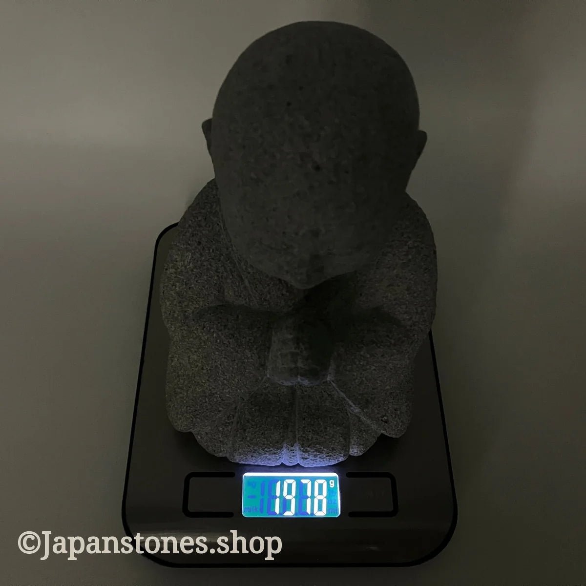 Gasshou Jizo Ojizo-Sama Granite Stone Sculpture Handmade Japanese Garden — product photo 19 of 29