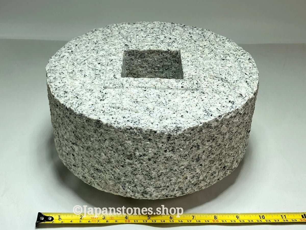 Tsukubai Chozubachi Coin Granite Stone Japanese Garden — product photo 7 of 23