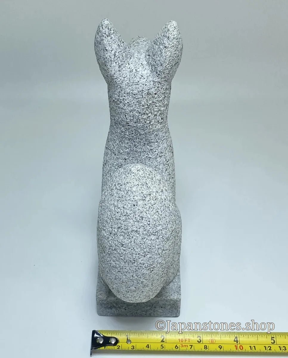 8.46 in Japanese Inari Fox Statue | Hanazawa Stone Granite — product photo 7 of 21