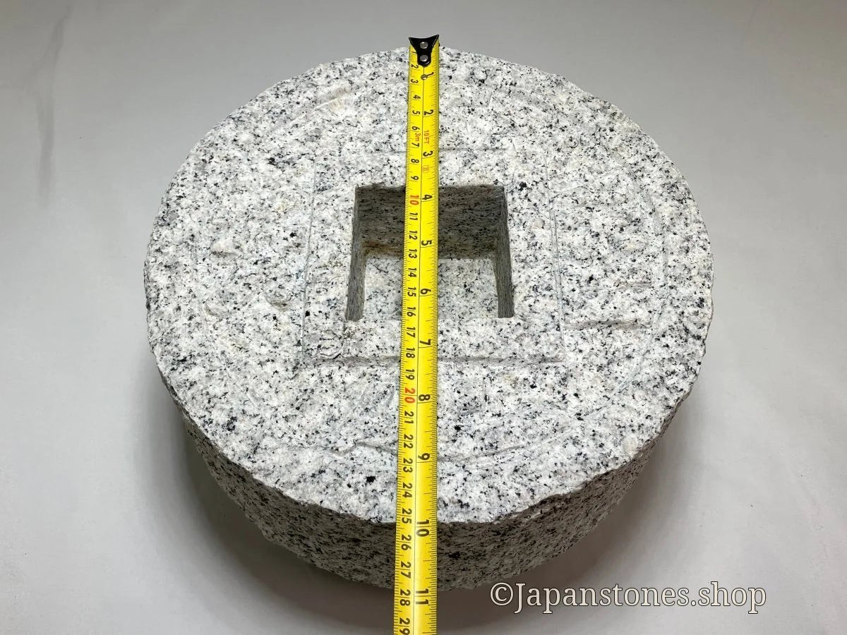 Tsukubai Chozubachi Coin Granite Stone Japanese Garden — product photo 10 of 23