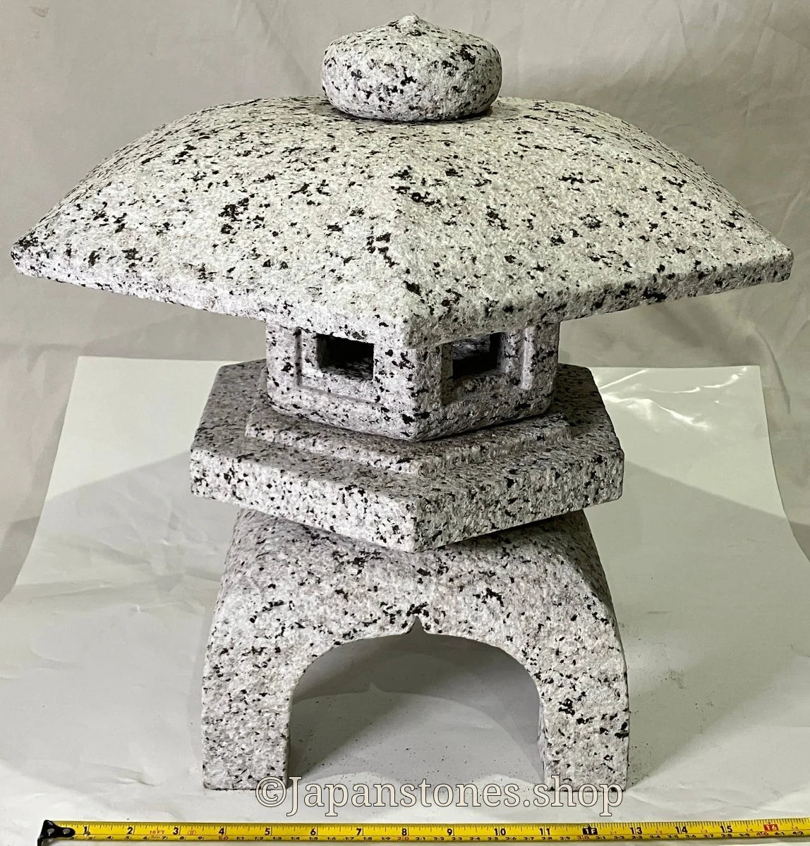 Zen Stone Lantern Yukimi Tourou Medium Granite Japanese Garden Ornament Statue — product photo 4 of 42