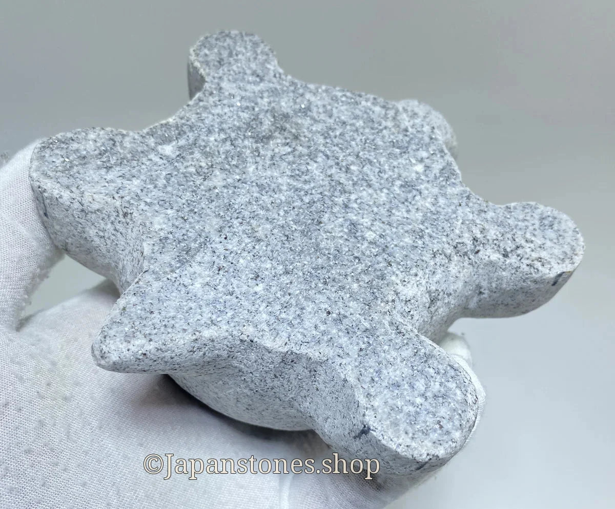 Japanese Turtle Stone Statue | Hanazawa Granite, 4.92 in — product photo 10 of 17