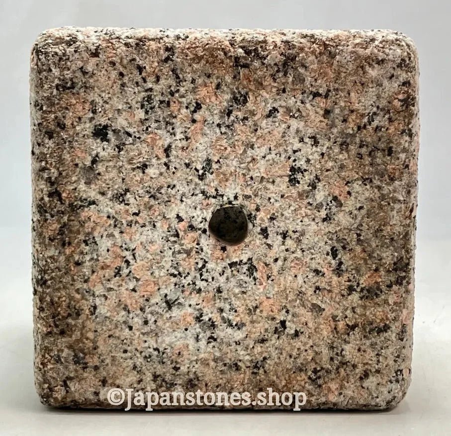 Mannari Gray Pink Granite Stone Gorinto 16 inch Japan Stone Craft — product photo 11 of 25