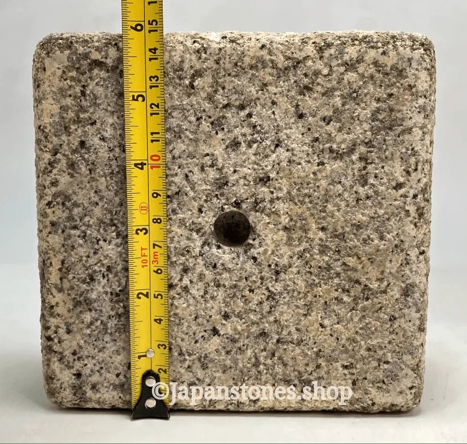 Mannari Granite Stone Gorinto Pink Gray 13 inch Japan Stone Craft — product photo 12 of 25