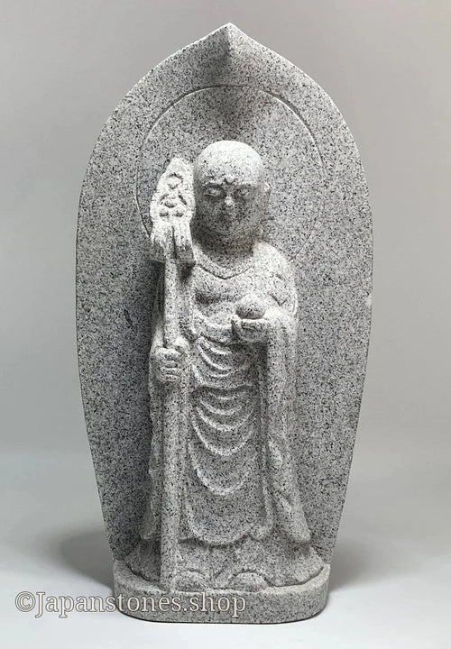 Boat-Shaped Enmei Jizo Statue | Natsuyama Stone, 16.14 in