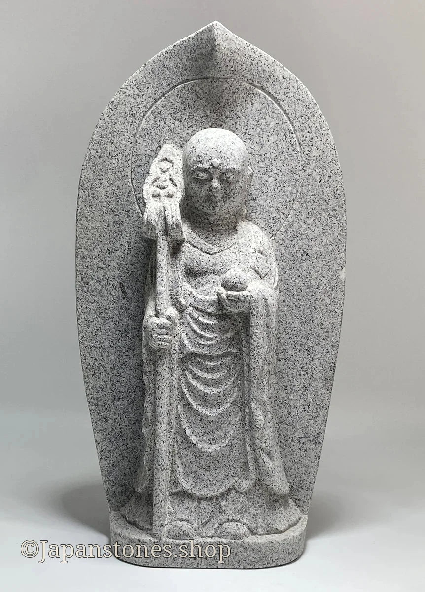 Boat-Shaped Enmei Jizo Statue | Natsuyama Stone, 16.14 in — product photo 1 of 23