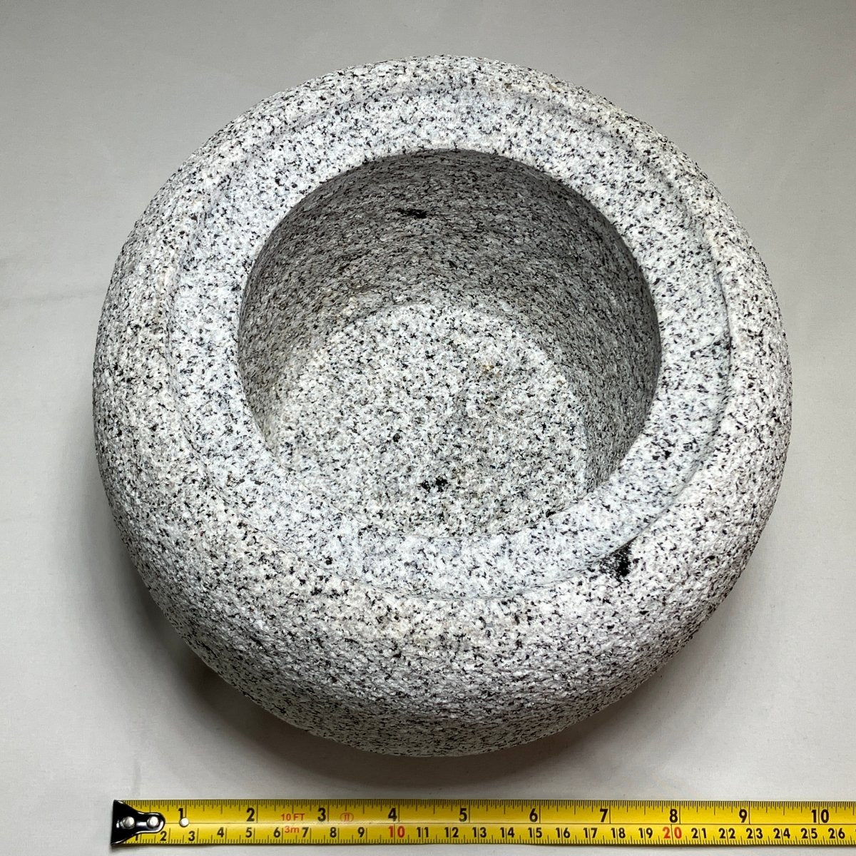 Tetsubin Style Small Granite Stone Water Bowl Chozubachi Japanese Garden