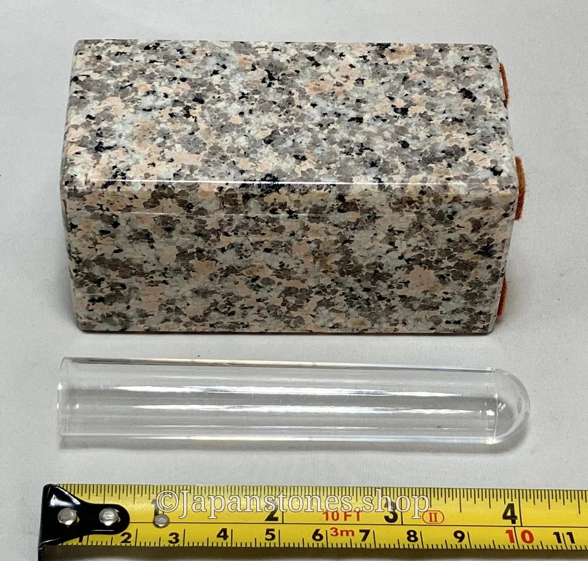Gray Pink Mannari Stone Granite Vase Japanese Ornament Statue — product photo 12 of 27