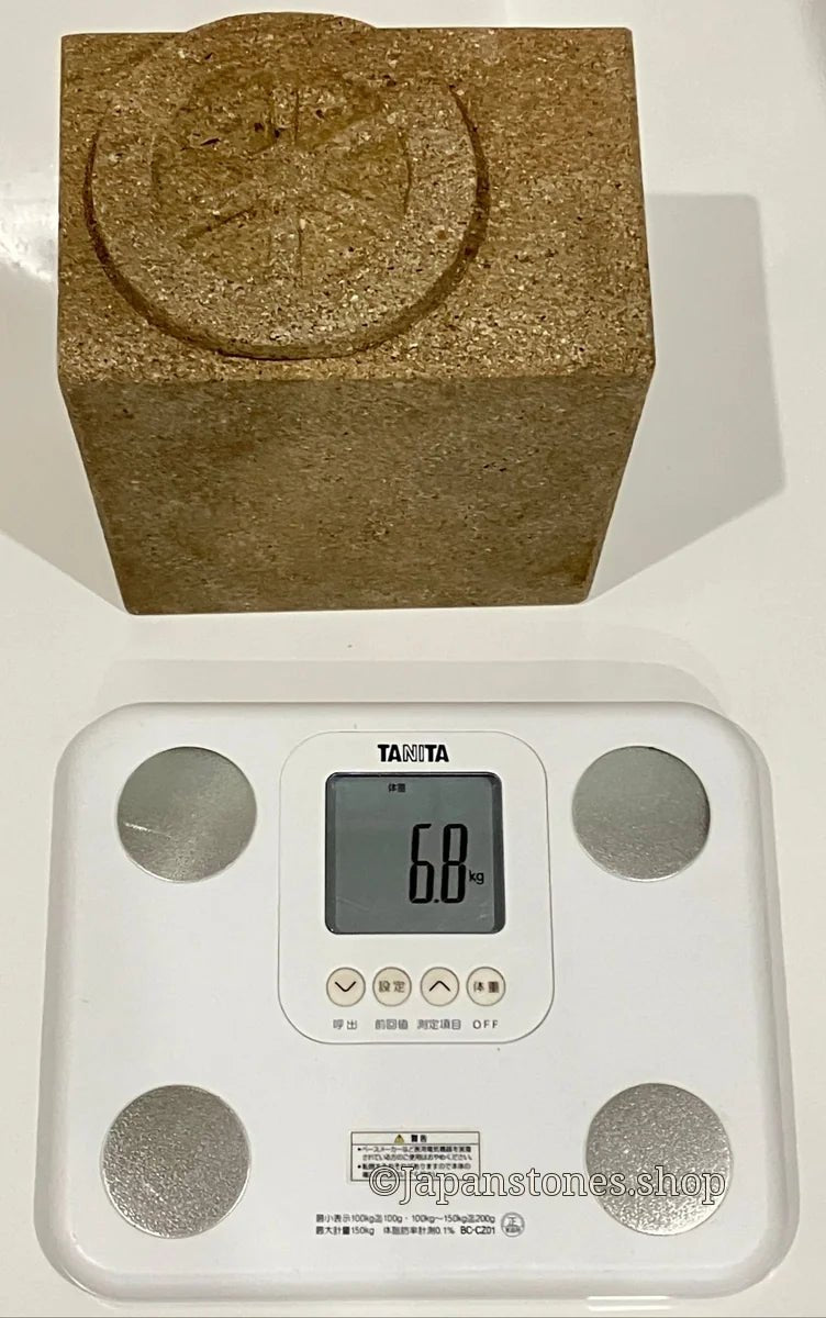 Brown Medium Sandstone Thatching Stone Lantern Tourou Handmade Japanese Garden — product photo 17 of 27