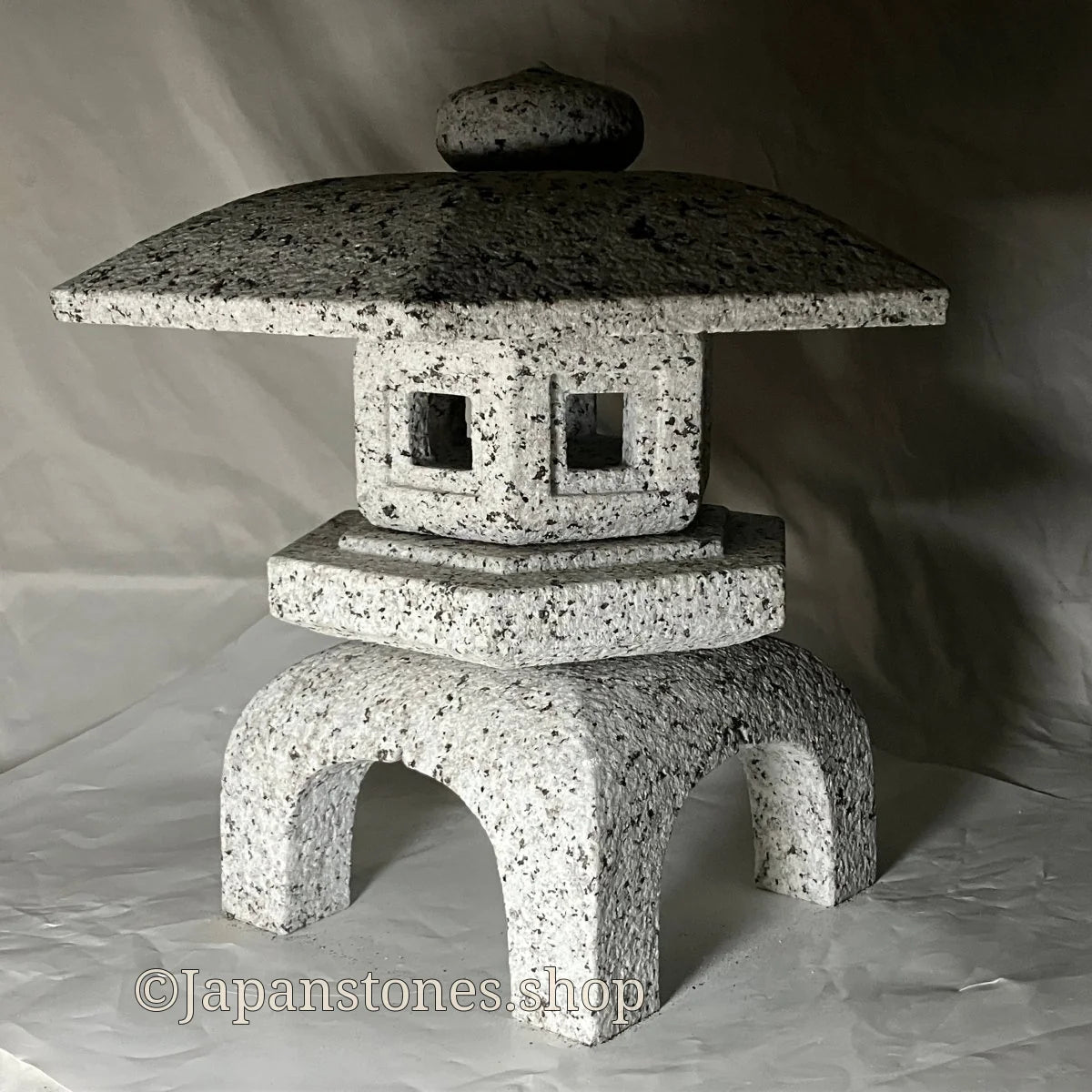 Zen Stone Lantern Yukimi Tourou Medium Granite Japanese Garden Ornament Statue — product photo 35 of 42