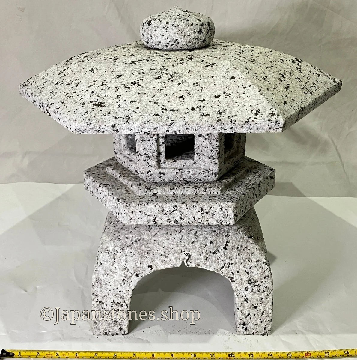 Zen Stone Lantern Yukimi Tourou Medium Granite Japanese Garden Ornament Statue — product photo 5 of 42