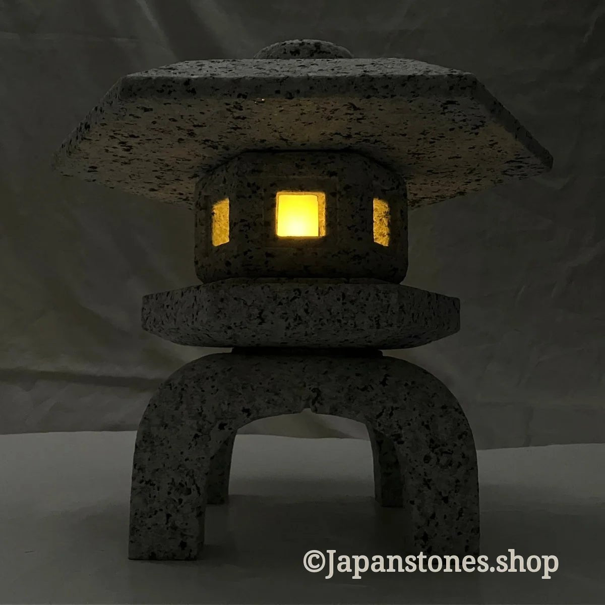 Zen Stone Lantern Yukimi Tourou Medium Granite Japanese Garden Ornament Statue — product photo 29 of 42