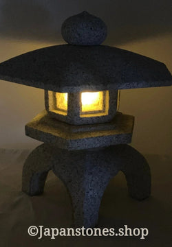 Zen Small Yukimi Stone Lantern Tourou Granite Japanese Garden Ornament Statue