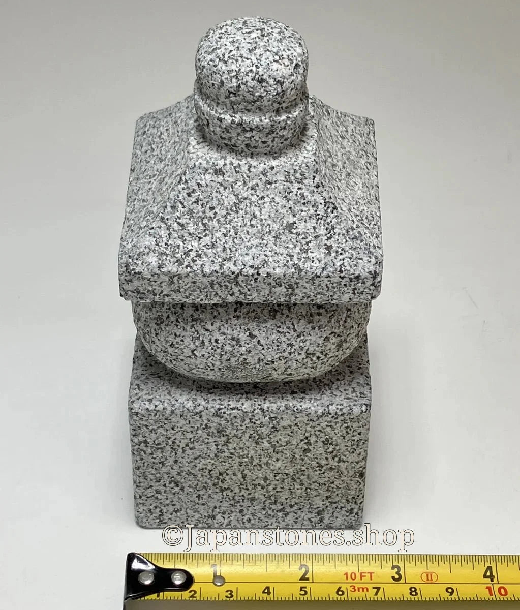 5.5 in One-Piece Gorinto – Japanese Granite Five-Element Pagoda for Zen Gardens — product photo 4 of 25
