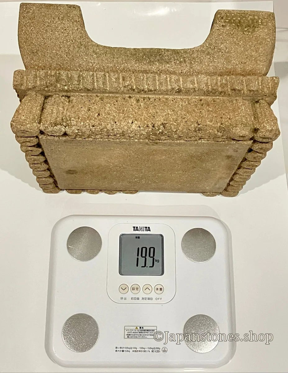 Brown Medium Sandstone Thatching Stone Lantern Tourou Handmade Japanese Garden — product photo 21 of 27