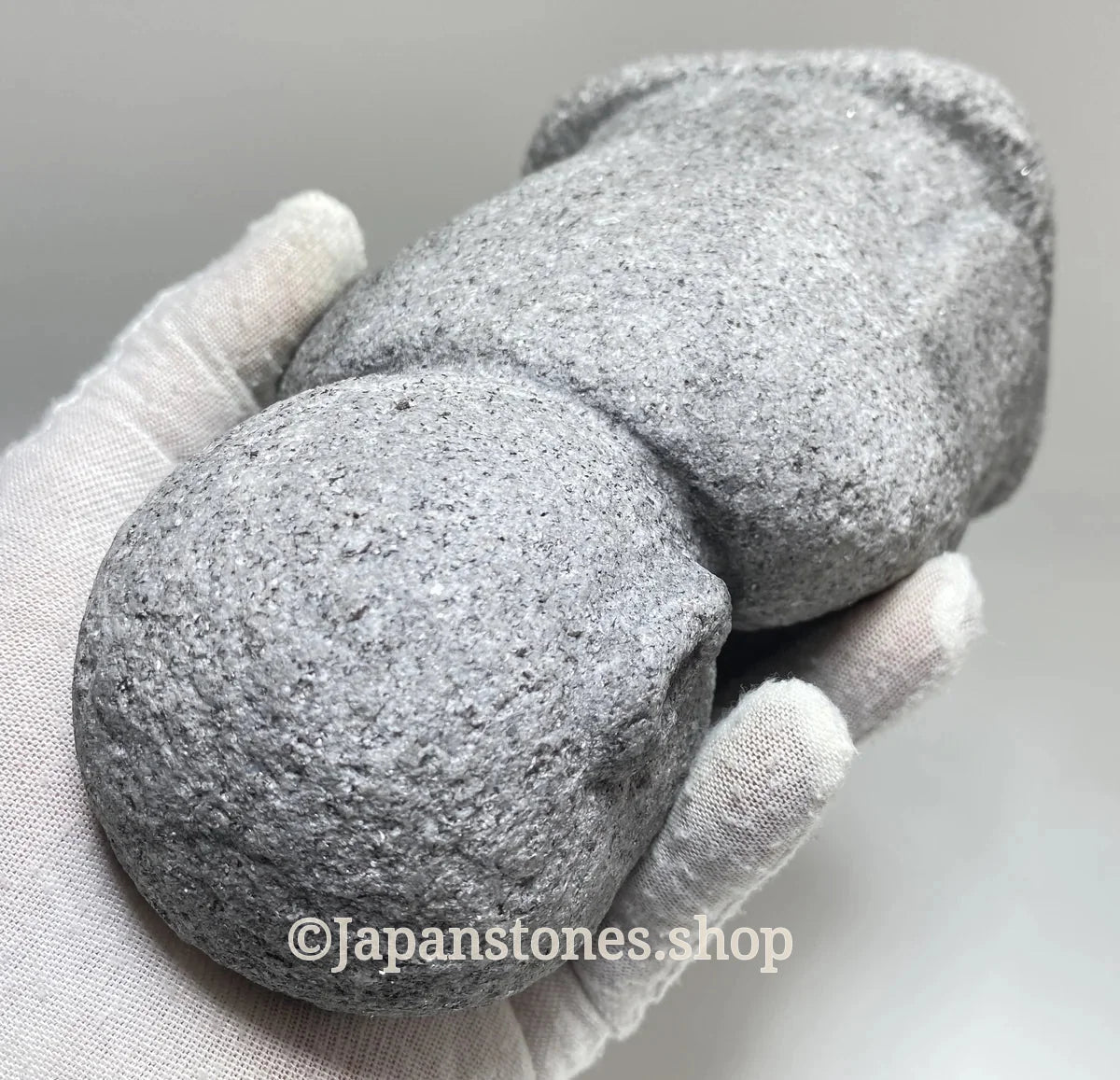 7.87 in Japanese Gassho Jizo Statue | Hanazawa Kome Granite Stone — product photo 12 of 24