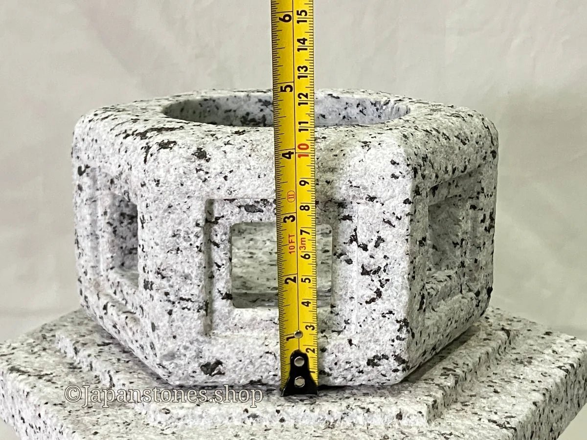Zen Stone Lantern Yukimi Tourou Medium Granite Japanese Garden Ornament Statue — product photo 15 of 42