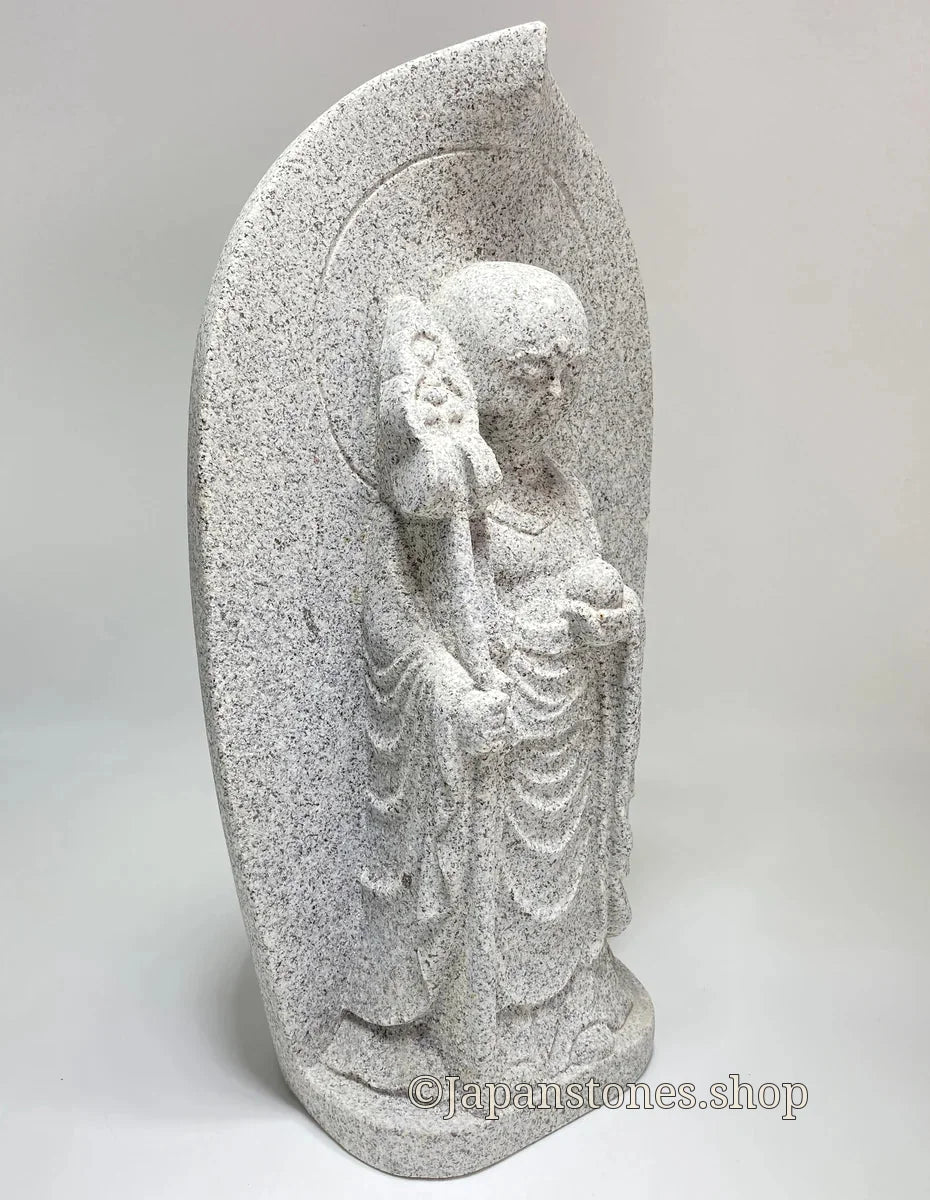 Boat-Shaped Enmei Jizo Statue | Natsuyama Stone, 16.14 in — product photo 10 of 23