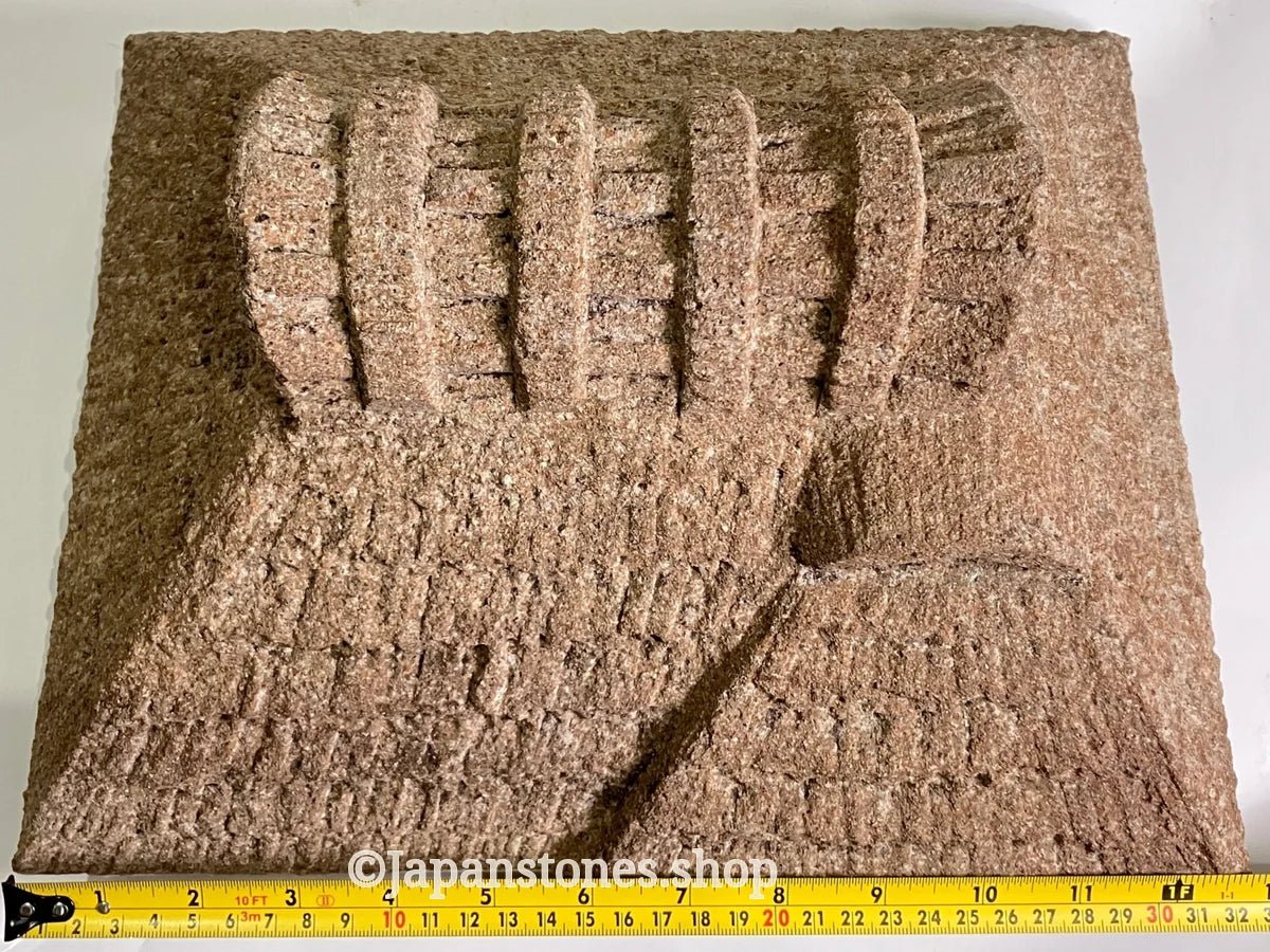 Brown Medium Sandstone Thatching Stone Lantern Tourou Handmade Japanese Garden — product photo 10 of 27