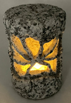 Asuke Granite Stone Lantern Lampshade – Japanese Stone Craft for LED Lighting